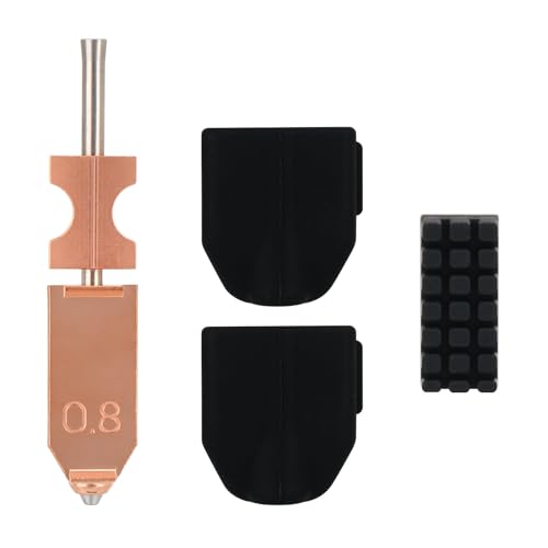 4pcs 0.8mm Integrated 3D Printer Nozzle Kit Compatible with Flashforge Adventurer 5X, Steel Extruder Hotend Thermistor S