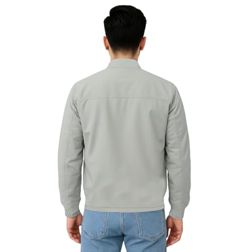 Image of NINQ Winter Jacket - Windproof Poca Cloth with Fur, Zipped mandarin Collar, 2 Front Pockets & Side Arm Pocket, Casual & Sportswear jackets for men