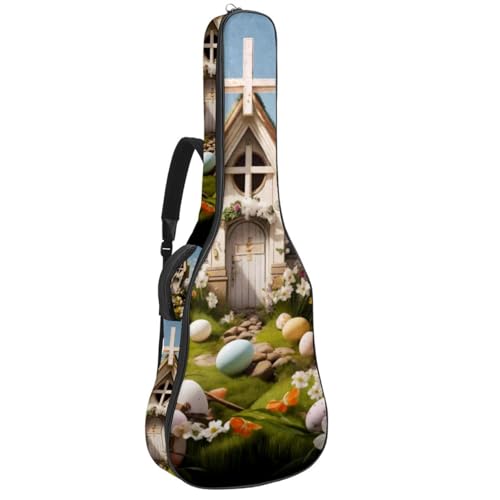 Sac pour guitare acoustique étanche 42.9x16.9x4.7 in blanc