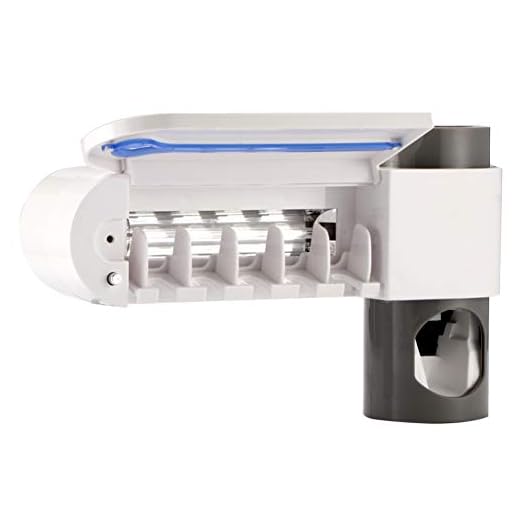Romote Automatisk tandkräm anti-bakterie UV-ljus UV-matare-tandborsthållare munhygien rengörare sterilisator tandborste