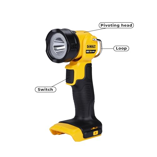 DEWALT DCL040-XJ 18V XR Lithium-Ion Body Only Cordless Torch, Black/Yellow, 15.0 cm*32.0 cm*22.0 cm 3 DEWALT DCL040-XJ 18V XR Lithium-Ion Body Only Cordless Torch, Black/Yellow, 15.0 cm*32.0 cm*22.0 cm - Image 3