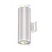 WAC Lighting DS-WD05-SS-CC-WT ilumenight Tube Architectural 5" LED Color Changing Up and Down Wall Light Straight Spot Beam, Double, White