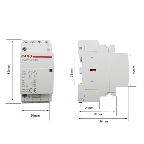 Contacteur modulaire 4P 20A 110V idéal pour la commande de circuits électriques - 2