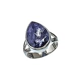 Kanika Jewelry Trove 925 Sterling Silver Sapphire Handmade Stacking Ring for Women & Girl