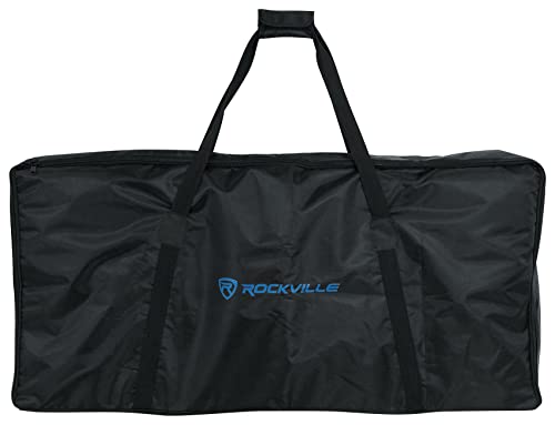 Rockville Rockbooth White Event Booth Dj Facade+Built In Table+Travel Bag+Scrims #TOP7