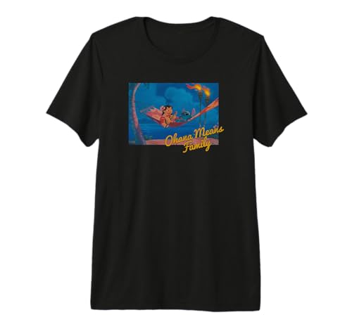 T-shirt Stitch Ohana cadeau idéal premium en coton pour anniversaire ado