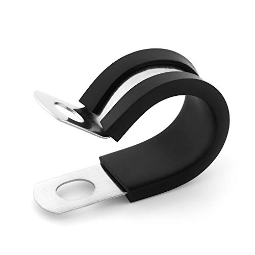 Cable Clamps Assortment, 304 Stainless Steel Hose Clamp/Metal Clamp/Tube Holder Fastener (5/8 Inch)