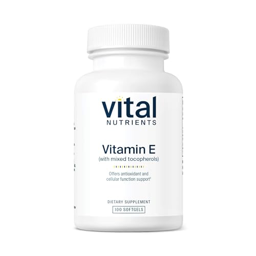 Vital Nutrients Vitamin E with Mixed Tocopherols - Potent Antioxidant Vitamin E Supplements to Support Cardiovascular Health* - Gluten and Dairy Free - Non-GMO - 100 Softgels
