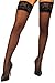 Produktbild sofsy Halterlose Strümpfe mit Spitze / Durchsichtige Strapsen Dessous mit Silikonhalter 20 Denier - Halterlose Strümpfe Damen Sexy [In Italien Hergestellt] Schwarz Black 5 - X-Large