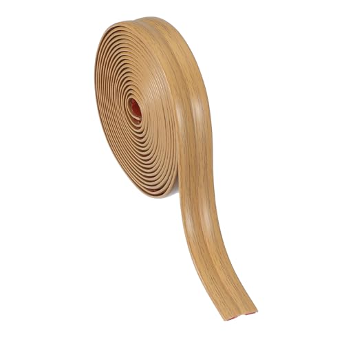 PATIKIL Protector De Esquina De Pared 2 cm x 3 Metros, Protector De Borde Autoadhesivo Para Esquinas De Pared Moldura Flexible Pegar Y Pelar Para Mostrador De Techo,Grano De Roble Amarillo
