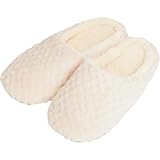 [エンプティオ] マイクロワッフル 暖かい スリッパ あったか ルームシューズ かわいい ボア レディース バブーシュ ふわふわ ファー もこもこ モコモコ ギフト 超軽量 オシャレ オフィス 音がしない すべり止め 静音 美脚 クッション 高級 シンプル つま先あり 履きやすい 保温 ホテルライク マタニティ もふもふ ゆったり リラックス 職場 カラフル フリース フローリング クリーム