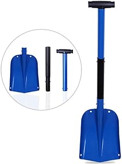 CARTMAN Sport Utility Scalable Camping Shovel, Garden Shovel, Portable Aluminium Shovel(Blue)