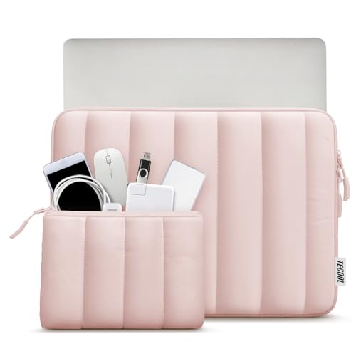 TECOOL Housse 13.3 Pouces Ordinateur Portable pour MacBook Neo Air 13,Rosa – vue 2