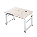 Produktbild Schreibtisch DH® Mobiler Hebe-Computertisch Desktop Rädern Lernpult Höhenklammern Können Justiert Werden Betten Sind Auch Vorhanden (größe : 120x60CM)