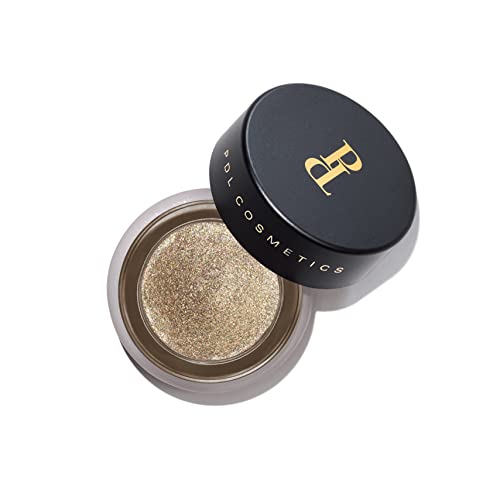 PDL Cosmetics by Patricia De León | Exotic Hyponic Cream Eyeshadow (Heart of Gold) | Highly Pigmented Cream-to-Powder Dusty Gold Metallic Eye Makeup for Instant Shimmer | Long-Lasting Moisturizing Formula | Vegan | .16 oz