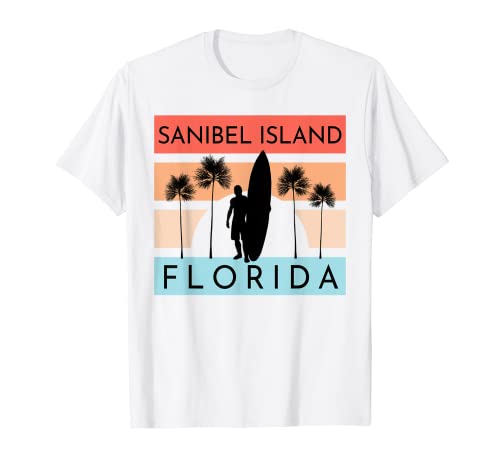 Sanibel Island Florida Beach Surf Vacaciones de verano Camiseta