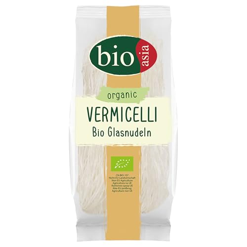 Bioasia Bio Glasnudeln – Lange Glasnudeln aus Bio Erbsenstärke – Von Natur aus vegan und...