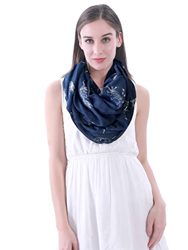 Lina & Lily Dinosaur Print Women's Infinity Scarf Lightweight2