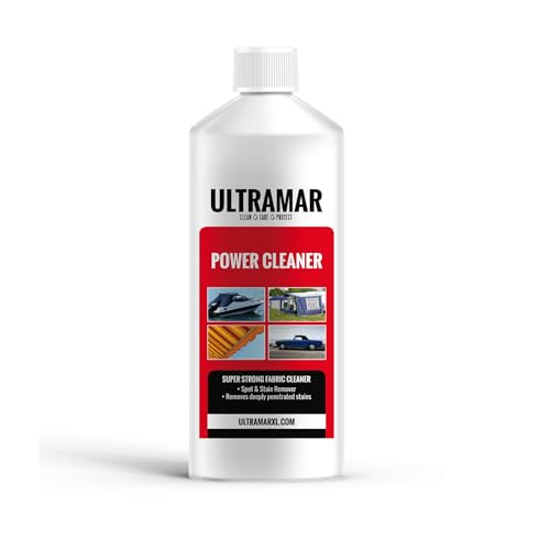 Ultramar - Powercleaner - 1 L - Fleckenentferner für Planen und Textilien - Starkes Reinigungsmittel - Stockflecken Entferner