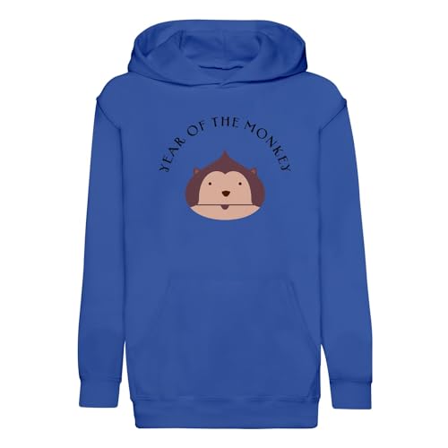 Sweat à capuche enfant pour l'école motif dessin zodiaque chinois