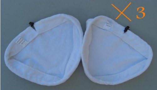 6 MicroFiber Replacement Pads Compatible with H2O H20 Steam Mop
