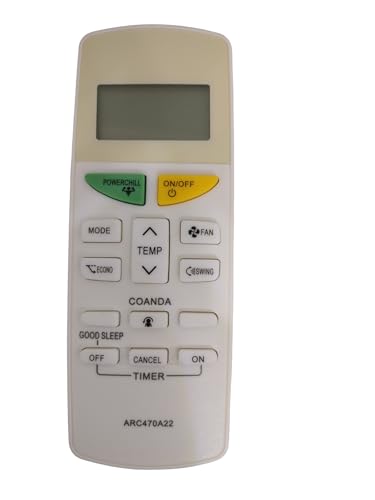 Image of AMAZOR ARC70A22 Ac Remote- Model 132 B 132B ARC470A22 Compatible with Daikin Ac Remote Original | Suitable for 1 | 1.2 | 1.3 | 1.5 | 1.8 | 2 | 2.2 | 2.5 | 3 Ton Split and Window Air Conditioner