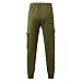 Cargo Pants for Men Baggy Oversized Loose Fit Jogging Hiking Workout Fleece Sweatpants Fashion Running Athlertic Casual Pants Green