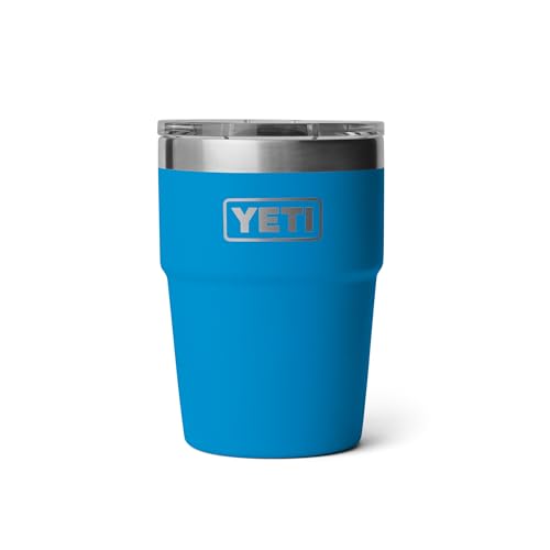 Image of YETI Rambler 16 oz Stackable Tumbler, Vacuum Insulated, Stainless Steel with MagSlider Lid | Stackable