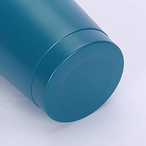 The Stainless Steel Thermos Bottle Without Bpa Can Be Stored For Several Hours, And The Cup With Straw Is Easy To Drink, Very Suitable For Travel, Camping, Office Or Car (17Oz / 500Ml), Blue #TOP4