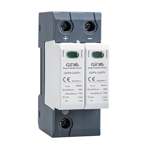 GEYA Solar PV de bajo Voltaje Protector contra sobretensiones DIN Rail 20KA-40KA Descargador de sobretensiones Protector de Rayos DC (2P,DC600V) | Ya disponible en tu tienda friki favorita! En mundofriki.es! GEYA Solar PV de bajo Voltaje Protector contra sobretensiones DIN Rail 20KA-40KA Descargador de sobretensiones Protector de Rayos DC (2P,DC600V) | Ya disponible en tu tienda friki favorita! En mundofriki.es!