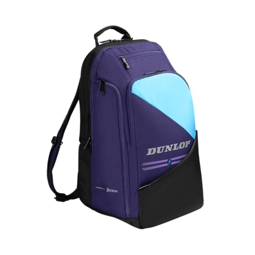 Sac à Dos Dunlop FX Performance – Sac à Dos Tennis, Violet/Noir/Cyan