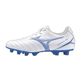 [Mizuno] サッカースパイク モナルシーダ NEO 3 SELECT Jr. 部活 フットボール 幅広 軽量 キッズ ホワイト×ブルー 19.0 cm 3E