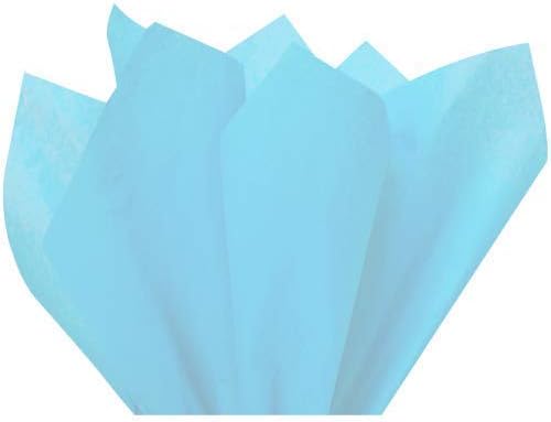 Blue Tissue Paper for Gift/Flowers Packing 24 Inch x 28 Inch - 20 Sheets