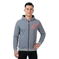 Alpinestars Chrome V2 Sport Motorrad Zip Hoodie, grau/rot, L – Ansicht 2