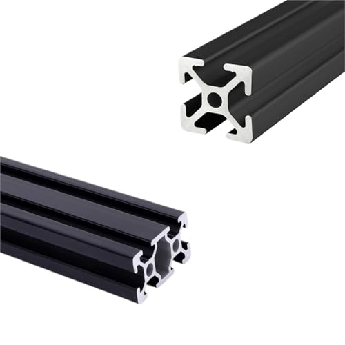1PC Black 2525 Aluminum Profile 2550 25 Series 25mmx25mm Industrial Anodized Linear Guides Extrusion Frame Anodizing(EU-2550,750mm)