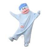 Générique Combinaison Pyjama Femme Homme Silly Onesie Pyjamas Drôle À Capuche Une Pièce Costume Deguisement Adulte Pyjama Verte Monstre Chaud et Doux à Poches pour Le Plaisir en Famille et Détente