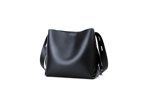 Sac bandoulière en cuir noir Vondel idéal pour vos journées actives et sorties urbaines