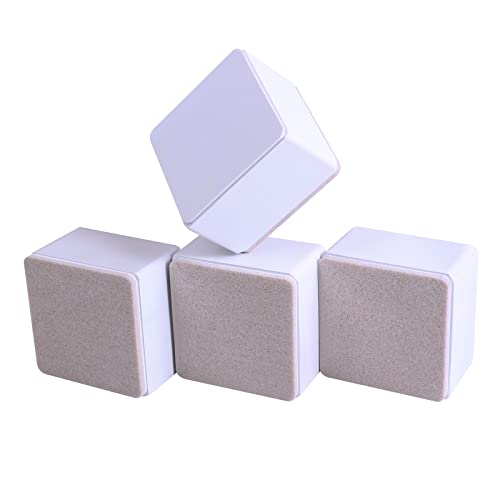 RCHYFEED 2'' Möbelerhöhung 5 cm aus Karbonstahl, Selbstklebend Betterhöher Betterhöhung, 8cm Breit,Möbelerhöher Tischerhöher Sofaerhöher Eckig Rund, Fügt 50 mm Höhe zu Möbelfüße, 3,15'' im Durchmesser Cover