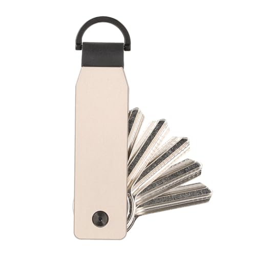 Valenta Schlüsselorganizer Schwarz Aluminium, Maximal 6 Schlüssel (Natural)