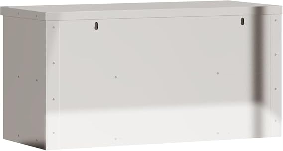 vidaXL Kitchen Wall Cabinet with Sliding Doors, Wall Mounted Storage Cupboard for Bar Restaurant, Hanging Cabinet for Food Storage, Stainless Steel