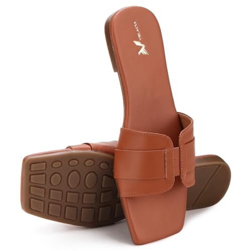 Image of Women's Leather Sandal, Faux Leather, Comfortable and Stylish Wedges Soft Cushion Footbed For Women & Girls For Casual Wear & Formal Wear Occasions(Teal 3)