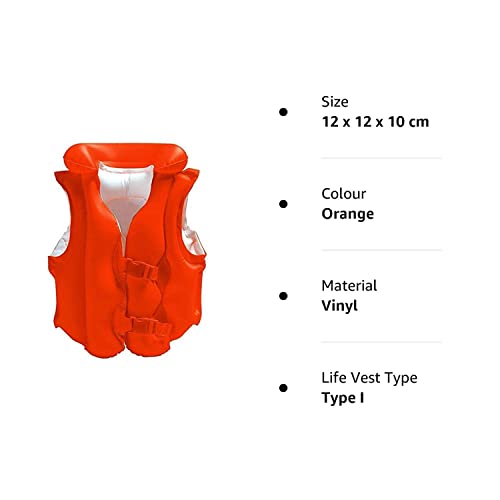 Image of Styxon Swimming Pool Jacket Inflatable Jacket for Kids Swim Vest Safety Jacket Life Saving Swimming Guard for Kids (3-8 Year) - Multicolour