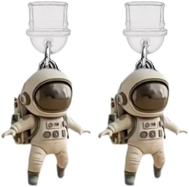 ARFUKA 2D Flat Acrylic Astronaut Dust Plug Charm Anti-Dust Cover for Type C & Kindle Ports Adorable Protector for Smartphones, Tablets & E-Readers Pack of 2 image 2