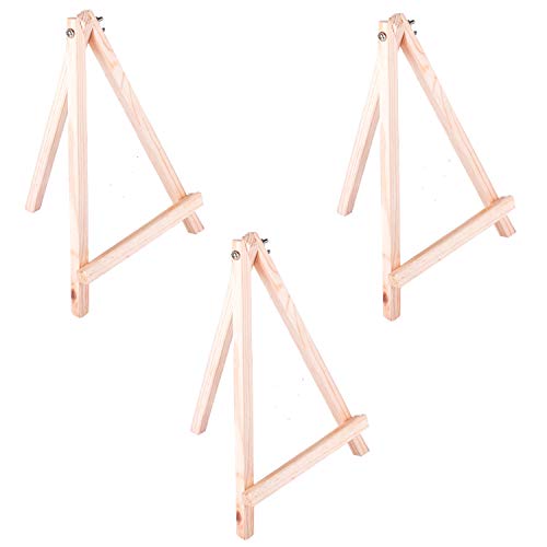 Image of VARIETY CANVAS Easel Stand Tabletop A-Frame Medium Wooden Easel Size - 10 inch Pack of 3