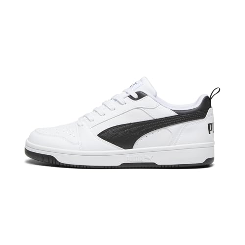 PUMA Rebound V6 Low Unisex Sneaker , Puma White Puma Black Puma Black, 48 EU PUMA Rebound V6 Low Unisex Sneaker , Puma White Puma Black Puma Black, 48 EU
