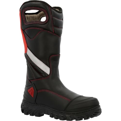 Image of ROCKY Code Red Structure NFPA Rated Composite Toe Fire Boot, Black, Size 13(M)