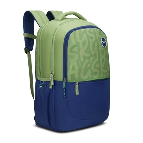 Image of Skybags Klan Plus 37L Casual Backpack for Boys & Girls with 3 Compartments & Adjustable Shoulder Strap | Quick Access Front Pocket | Pencil Pouch | Perfect for School & Travel- Unisex
