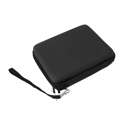 LiebeWH Walizka Transportowa 2DS Odporna na Wstrząsy Twarda Skorupa z 8 Uchwytami na Karty do Gier, Przenośna Torba konsolę do Gier Podróży, PU, ​​materiał EVA (BLACK)