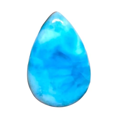 Larimar cabochon poire 34x22x6mm pour création de bijoux de litothérapie