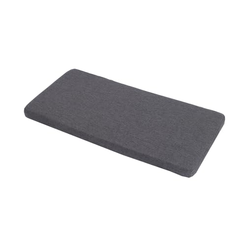Barpoullar 60x12 in Rectangle Bench Cushion for Indoor Furniture Non-Slip Long Dining Seat Pad, Washable Textured Fabric Window Cushions for Entryway Bench, Farmhouse Mudroom Piano Stool, Gray